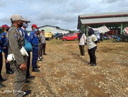 Masyarakat Terjaring Razia di kenakan sanksi sosial﻿