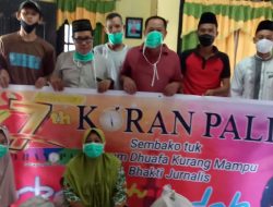 Pimpinan Redaksi koran PALI Bagikan 250 Paket Sembako Ke Kaum Dhuafa
