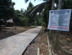 Dorong aktivitas Warga, Pemdes Gaja Mati Tingkatkan Pembangunan Infrastruktur Desa