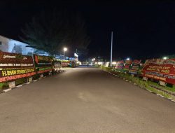 Jelang Pelantikan SMSI Muba dan Rakerda 1 SMSI Sumsel Dibanjiri Papan Bunga Ucapan