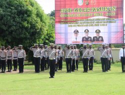 Polres Banyuasin Gelar  Apel pasukan operasi ketupat Musi -2022