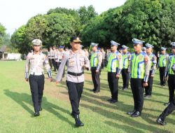 Apel Gelar Pasukan Operasi Lilin 2022 Polres Banyuasin, Kapolres Banyuasin Sampaikan Amanat Kapolri