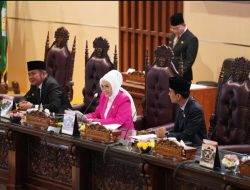 Rapat Paripurna DPRD Prov Sumsel LXI (61) Dengarkan Penjelasan Gubernur Sumsel terhadap 4 Raperda