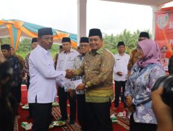 Pemkab Banyuasin Resmikan Kantor Camat Karang Agung Ilir Sekaligus Safari Jumat Di Masjid Nurul Huda