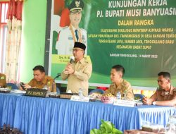 Pj Bupati H. Apriyadi, Tanggapi Langsung Usulan Warga di Empat Desa Eks Transmigrasi Kec. Babat Supat