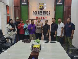 PWI Muba Beraudiensi dengan Polres Muba