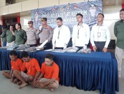 Polres Banyuasin Berhasil Amankan 3 Pelaku Pencurian Disertai Pembunuhan, Agus DPO