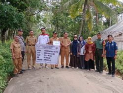 Pembangunan Jalan Desa Taja Indah Rampung 100%.