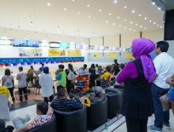 Hj. R.A. Anita Noeringhati Menyaksikan langsung Kualifikasi PON Cabor Boling ke – XXI