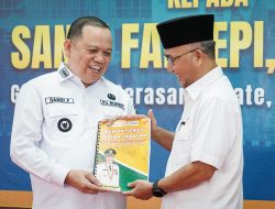 Sertijab, Apriyadi Siap Dukung Penuh Pj Bupati Muba Sandi Fahlepi