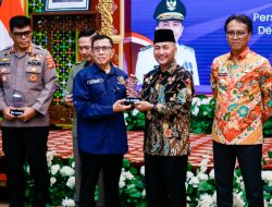 Pj Bupati Apriyadi Hadiri Pelantikan Pengurus PWI Sumsel 2024-2029