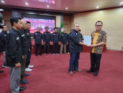 Pj. Bupati Banyuasin Hadiri Pelantikan SMSI Banyuasin Periode 2024 – 2027