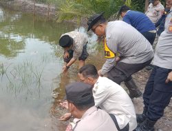 Polsek Pulau Rimau Sebarkan sebanyak 1000 Bibit Ikan