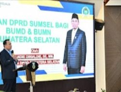 Ketua DPRD Sumsel Andie Denaldie Jadi Narasumber Acara Forum Manajemen Peran DPRD Sumsel bagi BUMD dan BUMN Sumsel