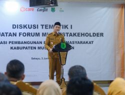 Wabup Rohman Buka Diskusi Tematik I: Muba Perkuat Kolaborasi Multipihak untuk Pembangunan Berkelanjutan