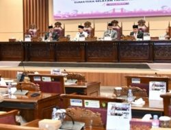 Rapat Paripurna XVIII DPRD Sumsel Bahas Jawaban Gubernur atas Pandangan Fraksi-Fraksi DPRD